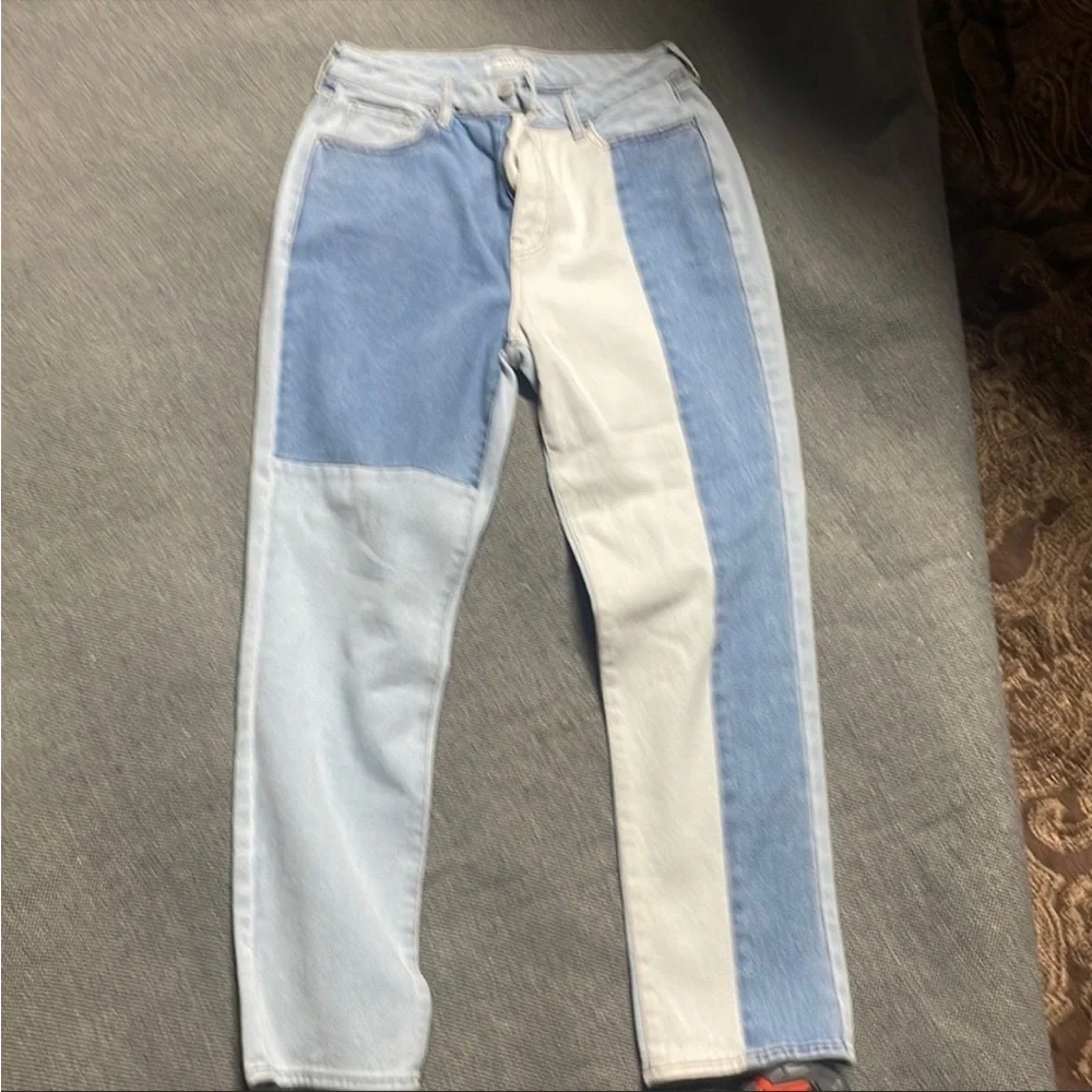NWOT color block mom jean - Picture 4 of 7